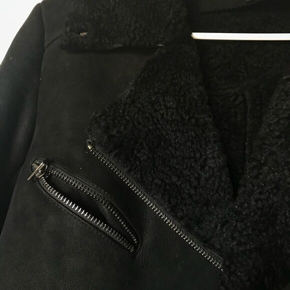 [American retro] oversized faux shearling moto #14 - Picture 3 of 8